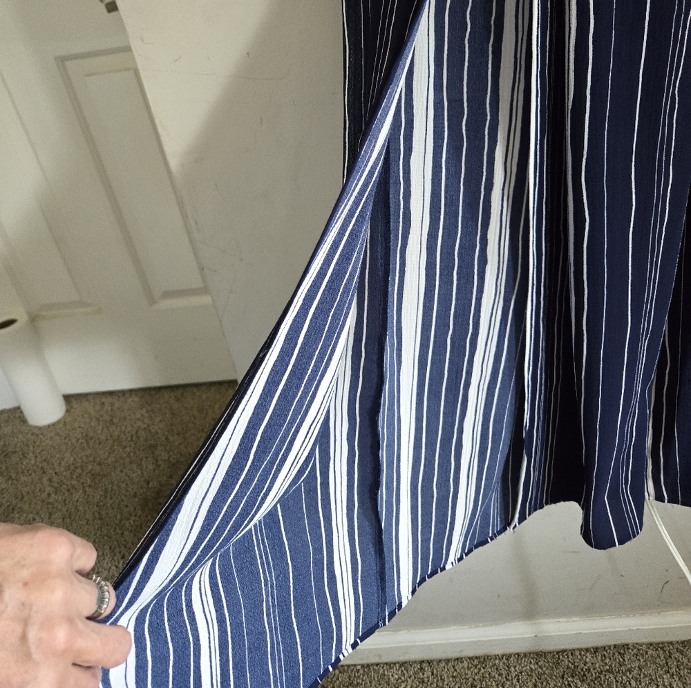 Blueblush Strapless Pallazo Split Leg Jumpsuit - image 3